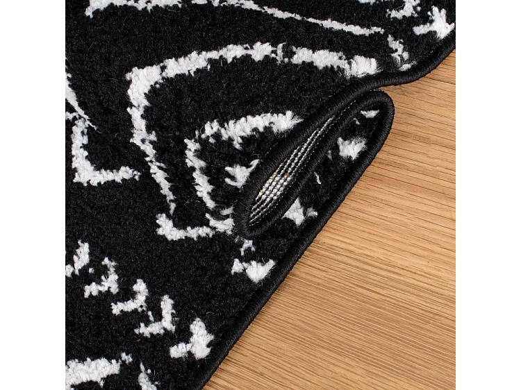 Tapis Noir/Neutre 91 X 152 cm - Makayla