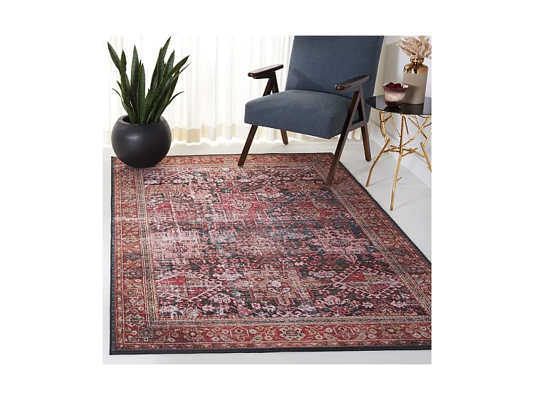 Tapis Rouge/Vert 183 X 274 cm - Romilly