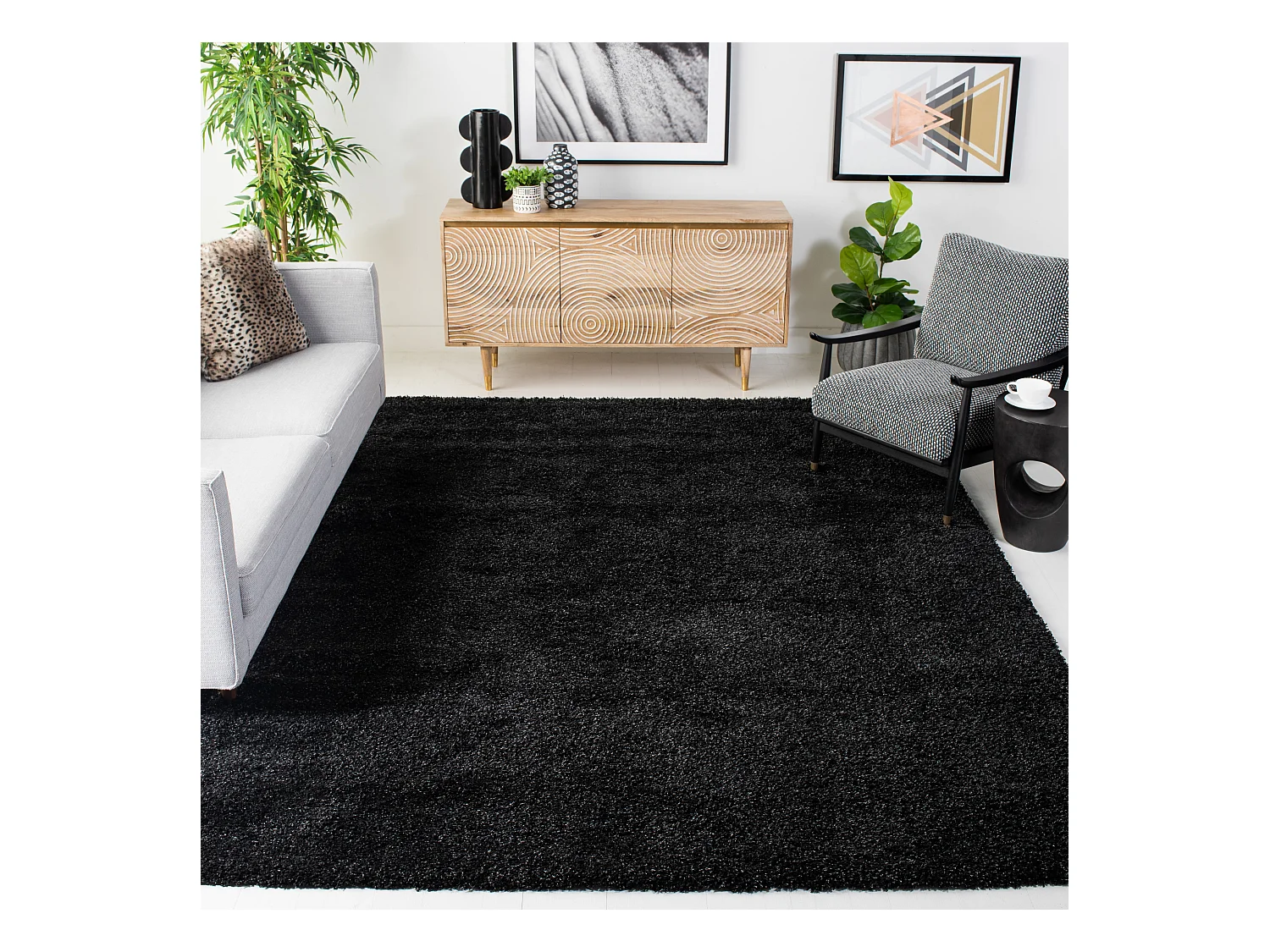Tapis Noir 201 X 290 cm - Crosby
