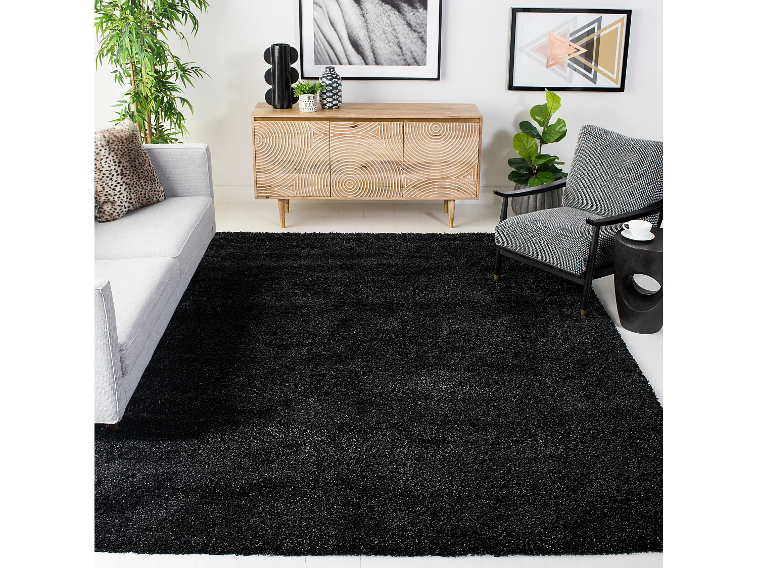 Tapis Noir 201 X 290 cm - Crosby