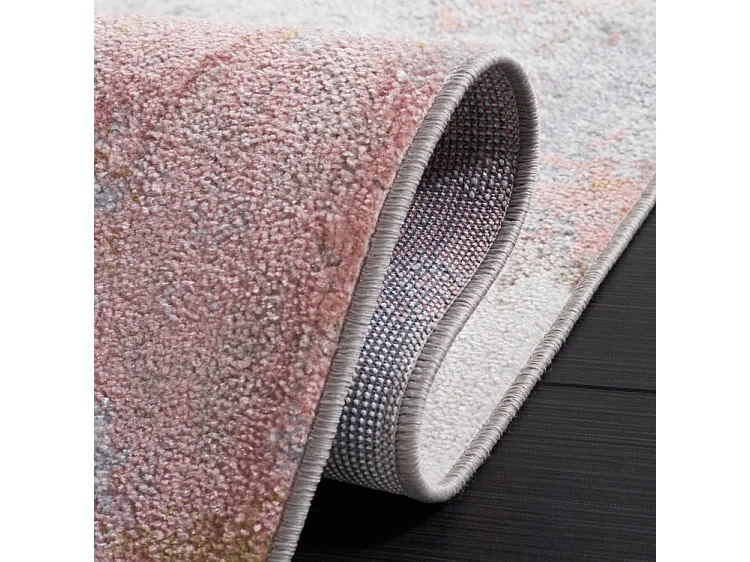 Tapis Rose/Gris 201 X 274 cm - Marcelline
