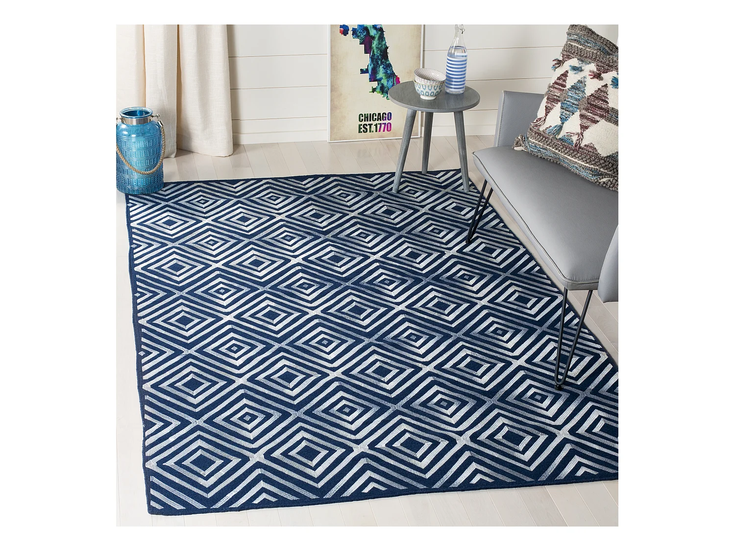 Tapis Bleu Marine 152 X 244 cm - Kotori