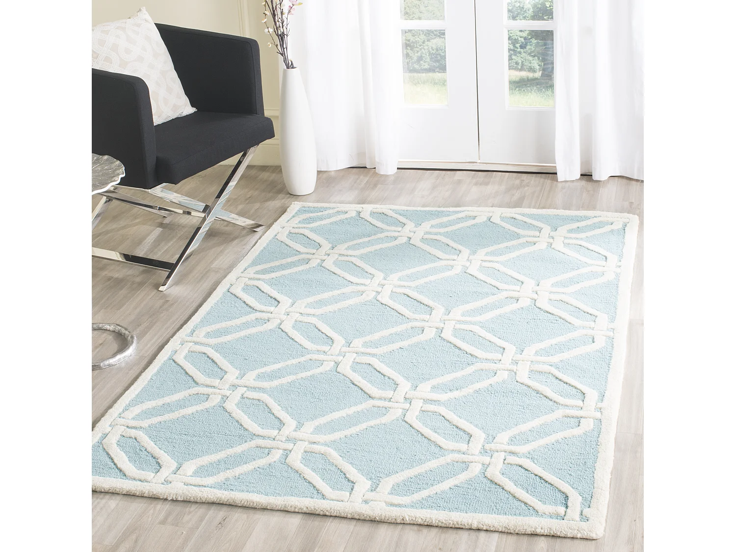 Tapis Bleu/Neutre 122 X 183 cm - Mollie