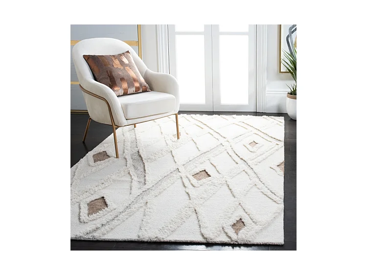 Tapis Ivoire/Marron 244 X 305 cm - Cyra