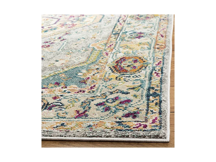 Tapis Gris/Multicolore 122 X 183 cm - Cerise