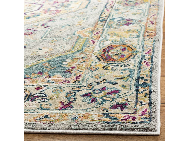 Tapis Gris/Multicolore 122 X 183 cm - Cerise