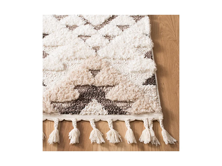 Tapis Ivoire/Marron 235 x 235 cm - Bianca