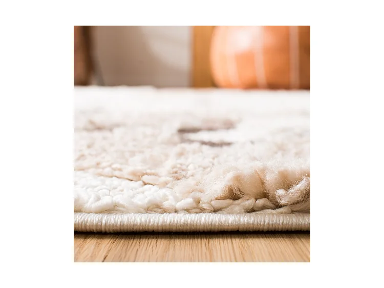 Tapis Ivoire/Marron 235 x 235 cm - Bianca