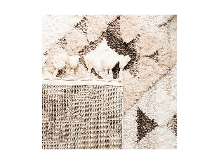 Tapis Ivoire/Marron 235 x 235 cm - Bianca