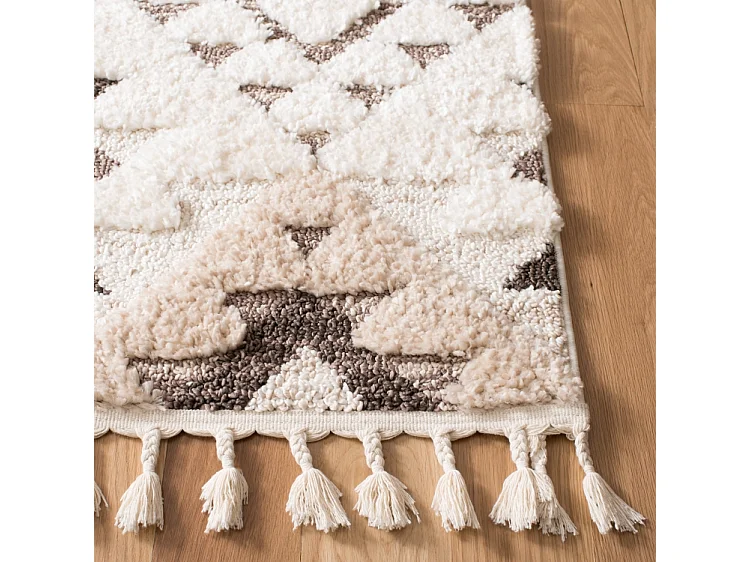 Tapis Ivoire/Marron 235 x 235 cm - Bianca