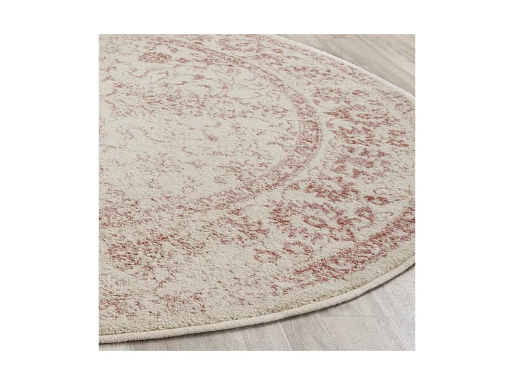 Tapis Neutre/Rose 91 X 91 cm - Lucinda