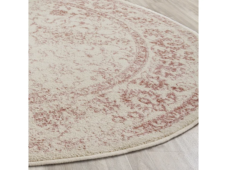 Tapis  Ivoire/Rose 91 X 91 cm - Lucinda