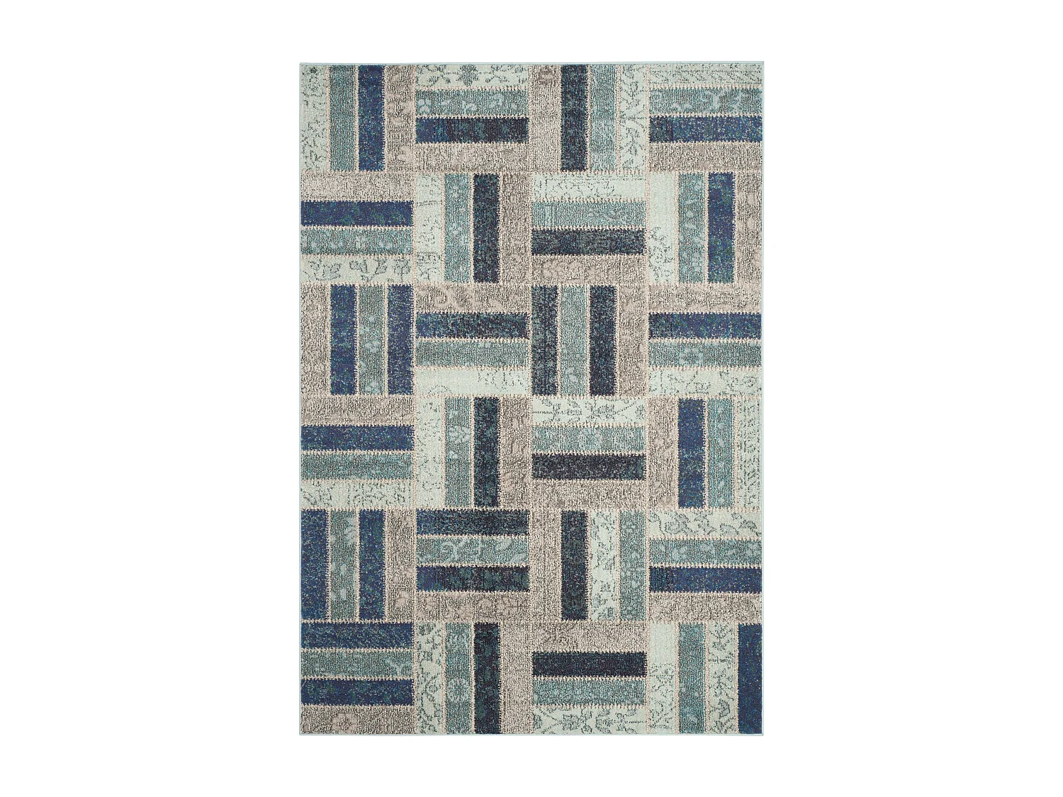 Tapis Gris/Bleu 201 X 279 cm - Jax