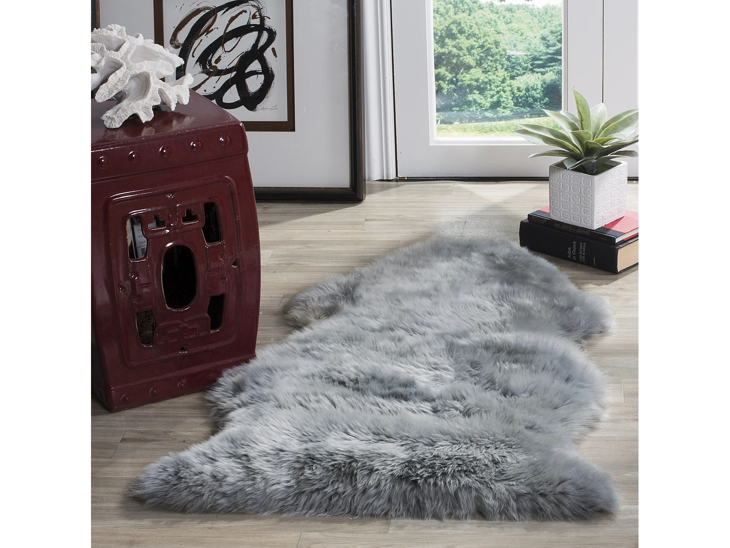 Tapis Gris 61 X 91 cm - Ree