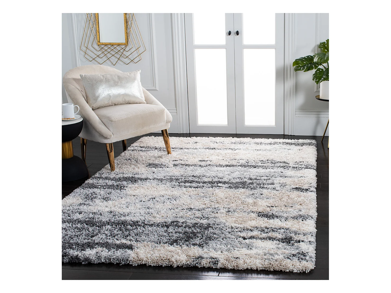 Tapis Gris 122 X 183 cm - Idalina