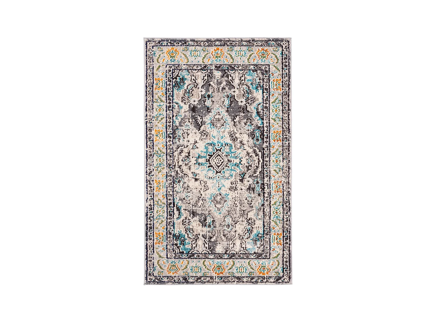 Tapis Gris/Bleu 91 X 152 cm - Milà