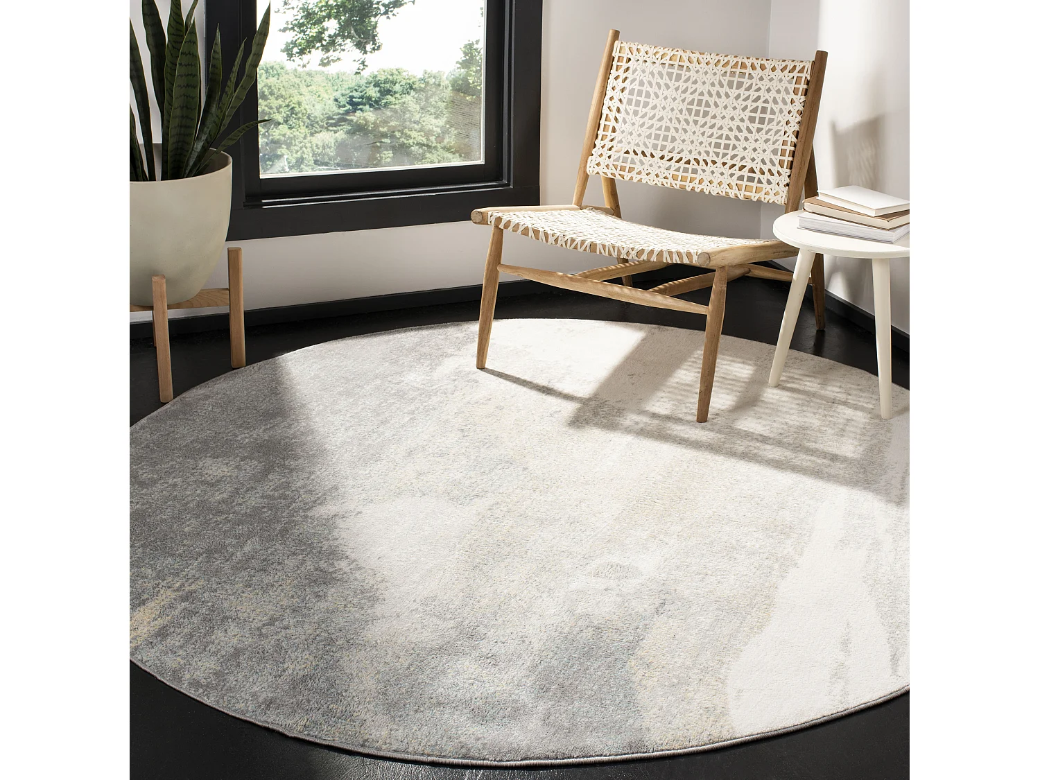 Tapis Gris/Or 201 X 201 cm - Lucija