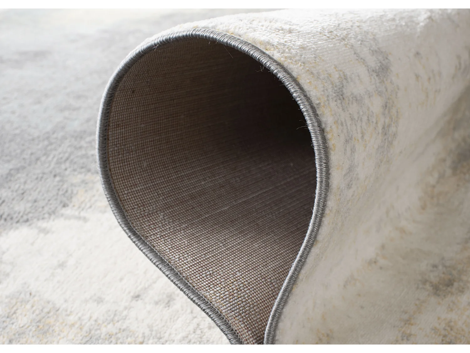 Tapis Gris/Or 201 X 201 cm - Lucija