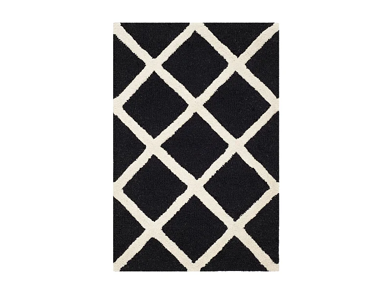 Tapis Noir/Neutre 61 X 91 cm - Sophie