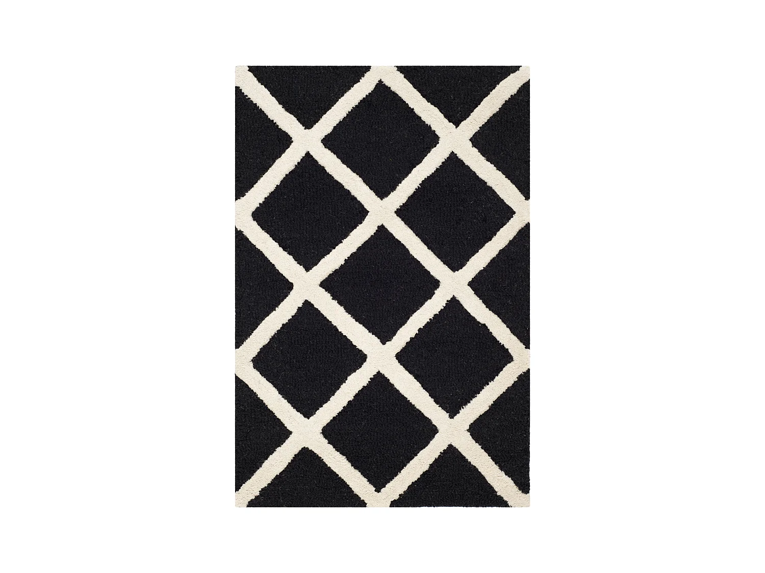 Tapis Noir/Neutre 61 X 91 cm - Sophie