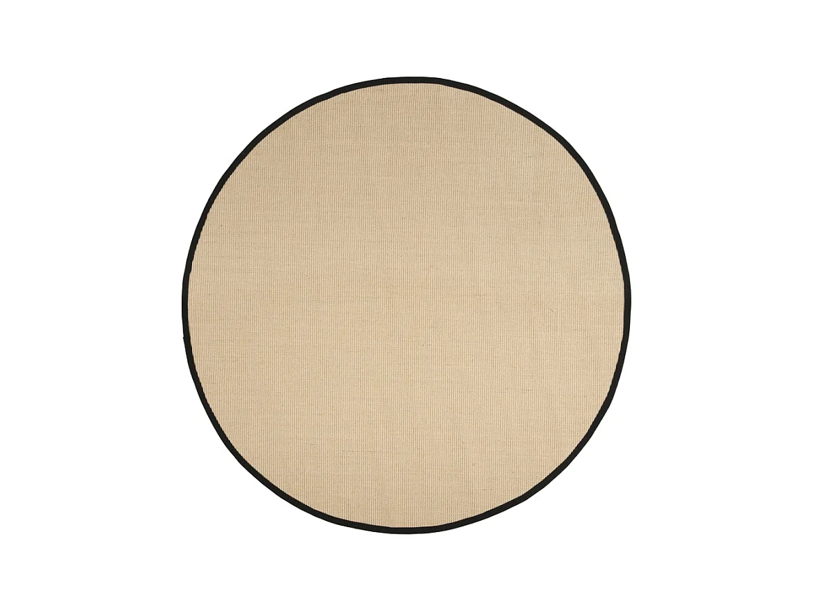 Tapis Beige/Noir 183 X 183 cm - Cathy
