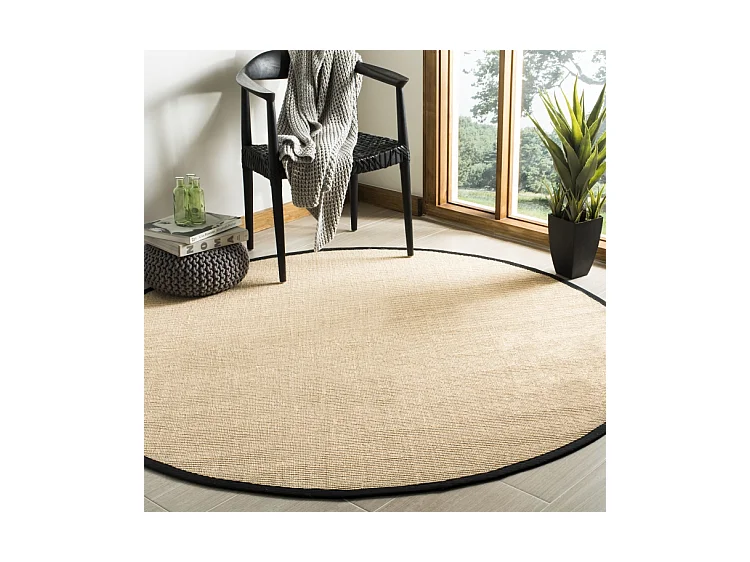 Tapis Beige/Noir 183 X 183 cm - Cathy