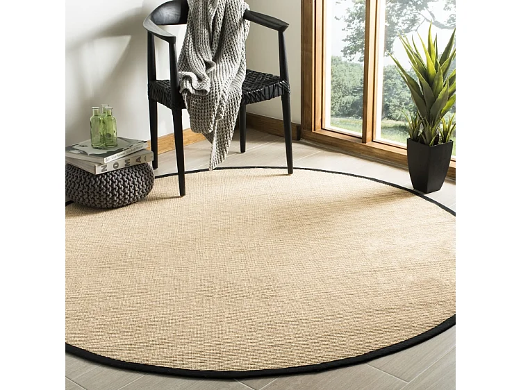 Tapis Beige/Noir 183 X 183 cm - Cathy