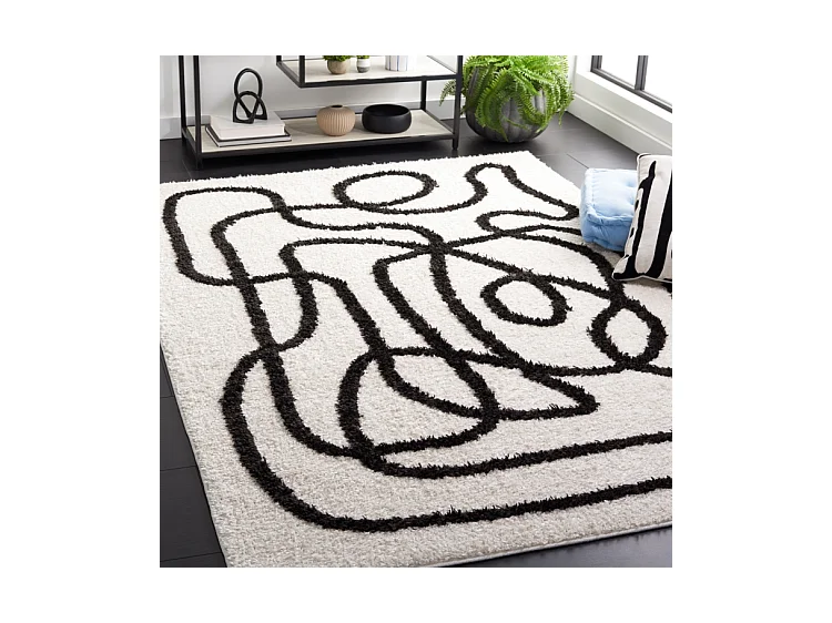 Tapis Ivoire/Noir 235 x 305 cm - Verena