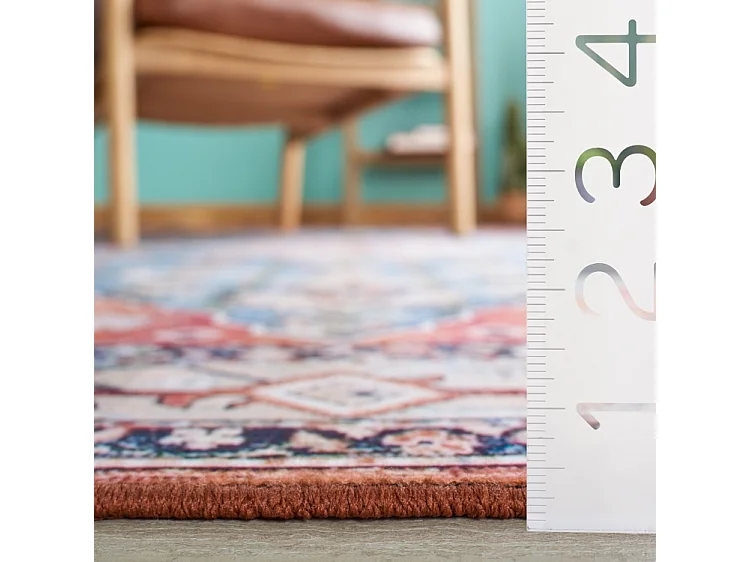 Tapis Beige/Bleu 152 X 152 cm - Fauna