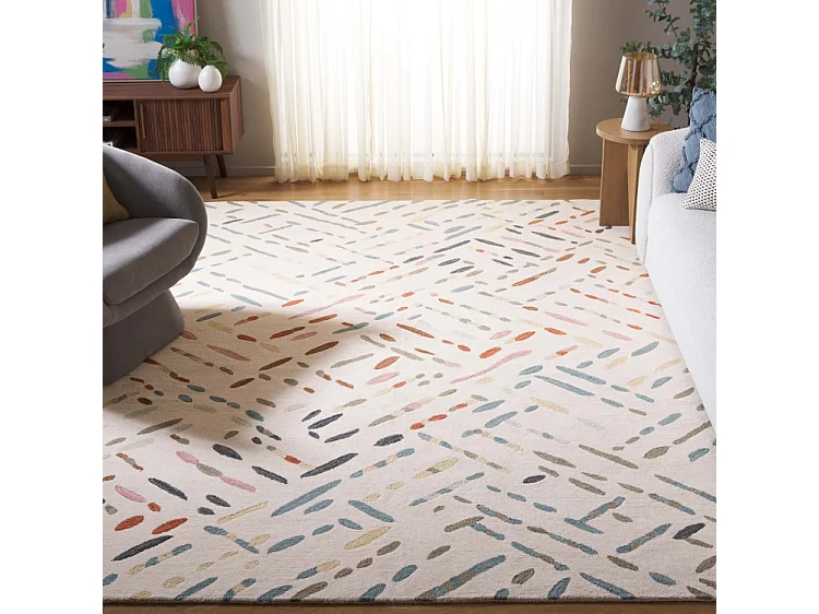 Tapis Ivoire/Bleu 244 X 305 cm - Winsley