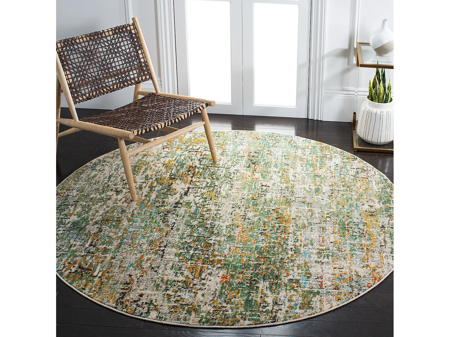 Tapis Vert/Turquoise 244 X 244 cm - Manjor