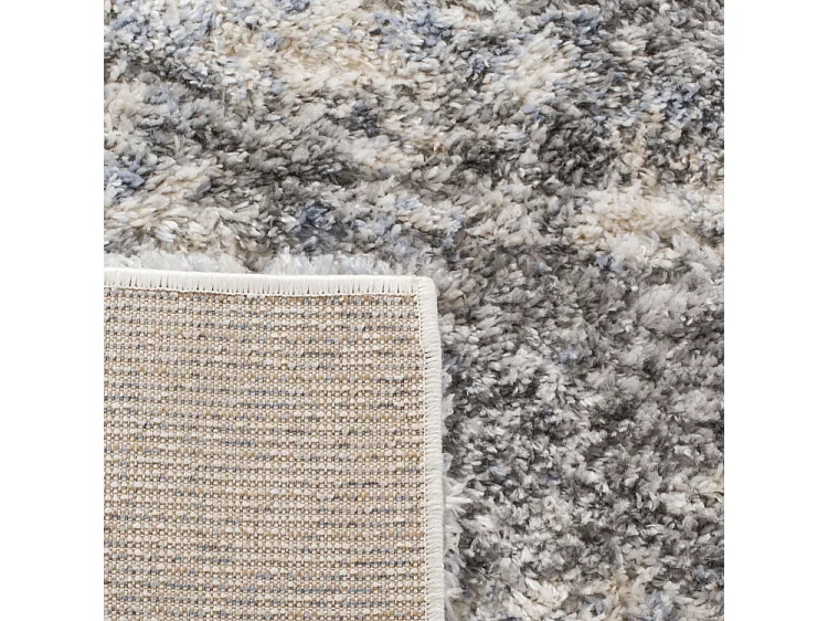 Tapis Gris Bleu/Crème 160 X 160 cm - Tiznit
