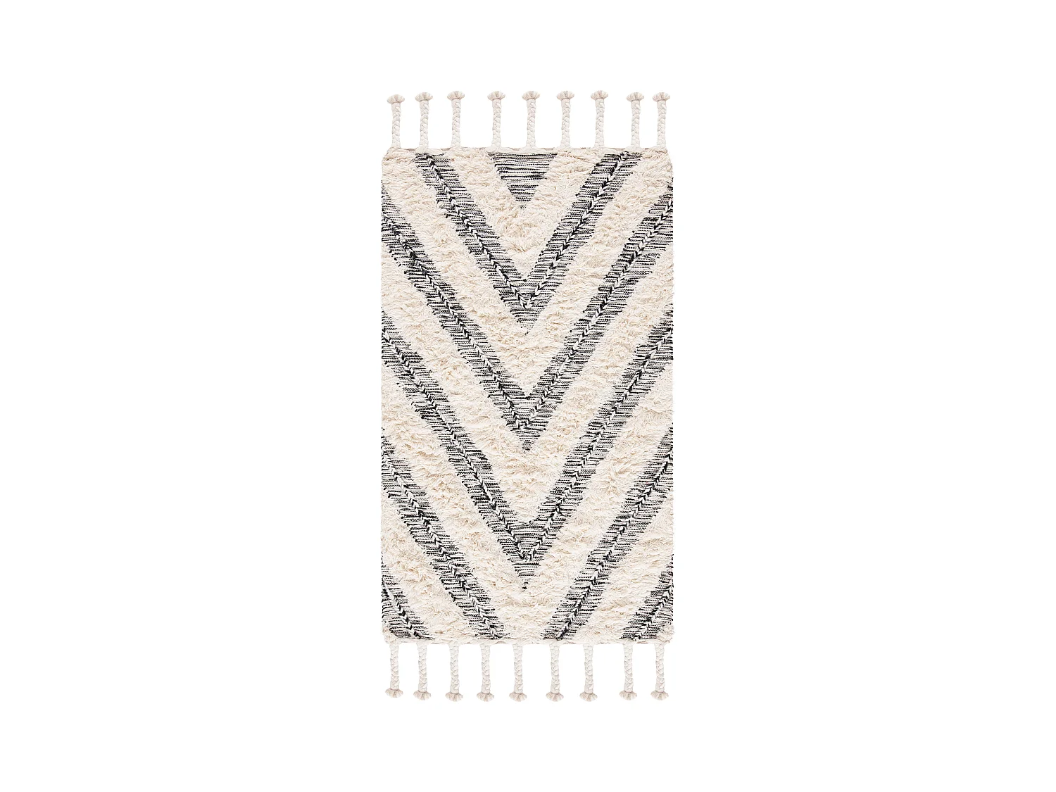 Tapis Noir/Neutre 122 X 183 cm - Ariana