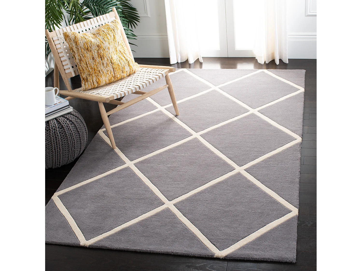 Tapis Gris/Neutre 122 X 183 cm - Eliza
