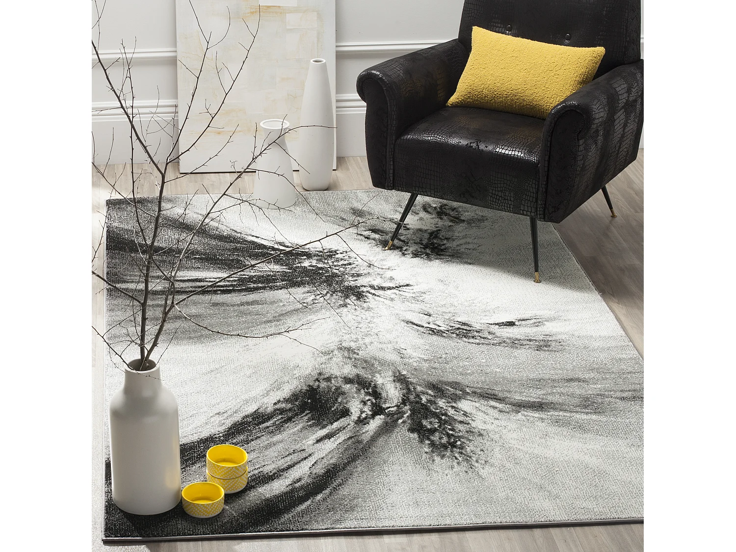 Tapis Gris/Multicolore 160 X 229 cm - Vivian