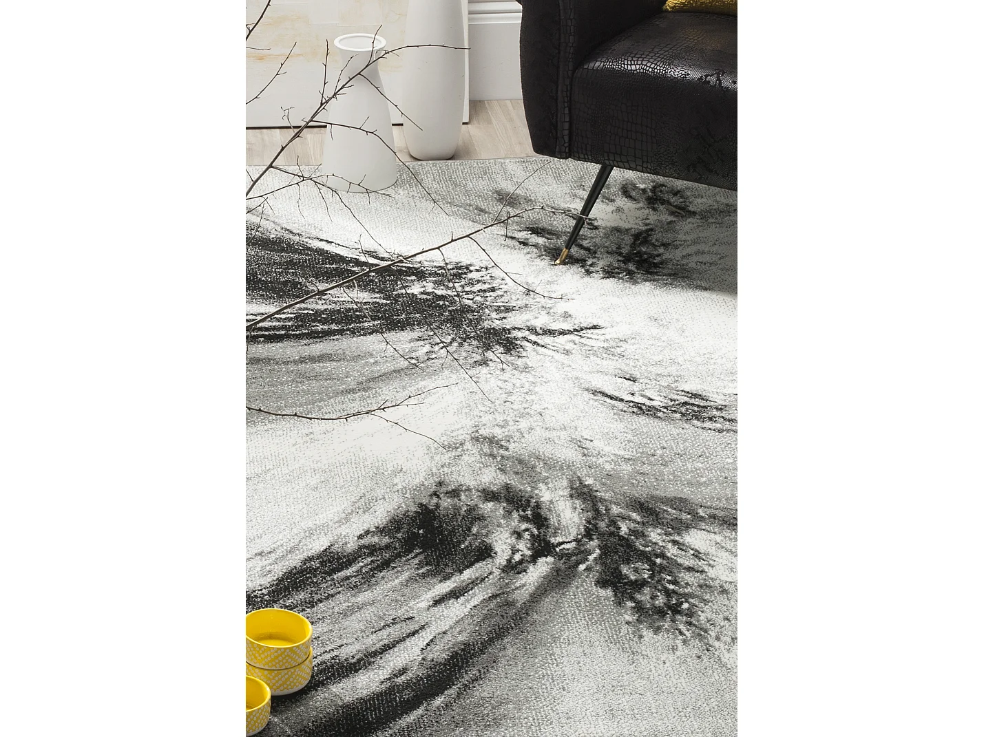 Tapis Gris/Multicolore 160 X 229 cm - Vivian