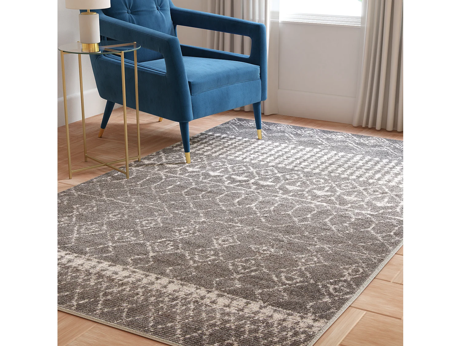Tapis Gris/Neutre 122 X 183 cm - Harmony