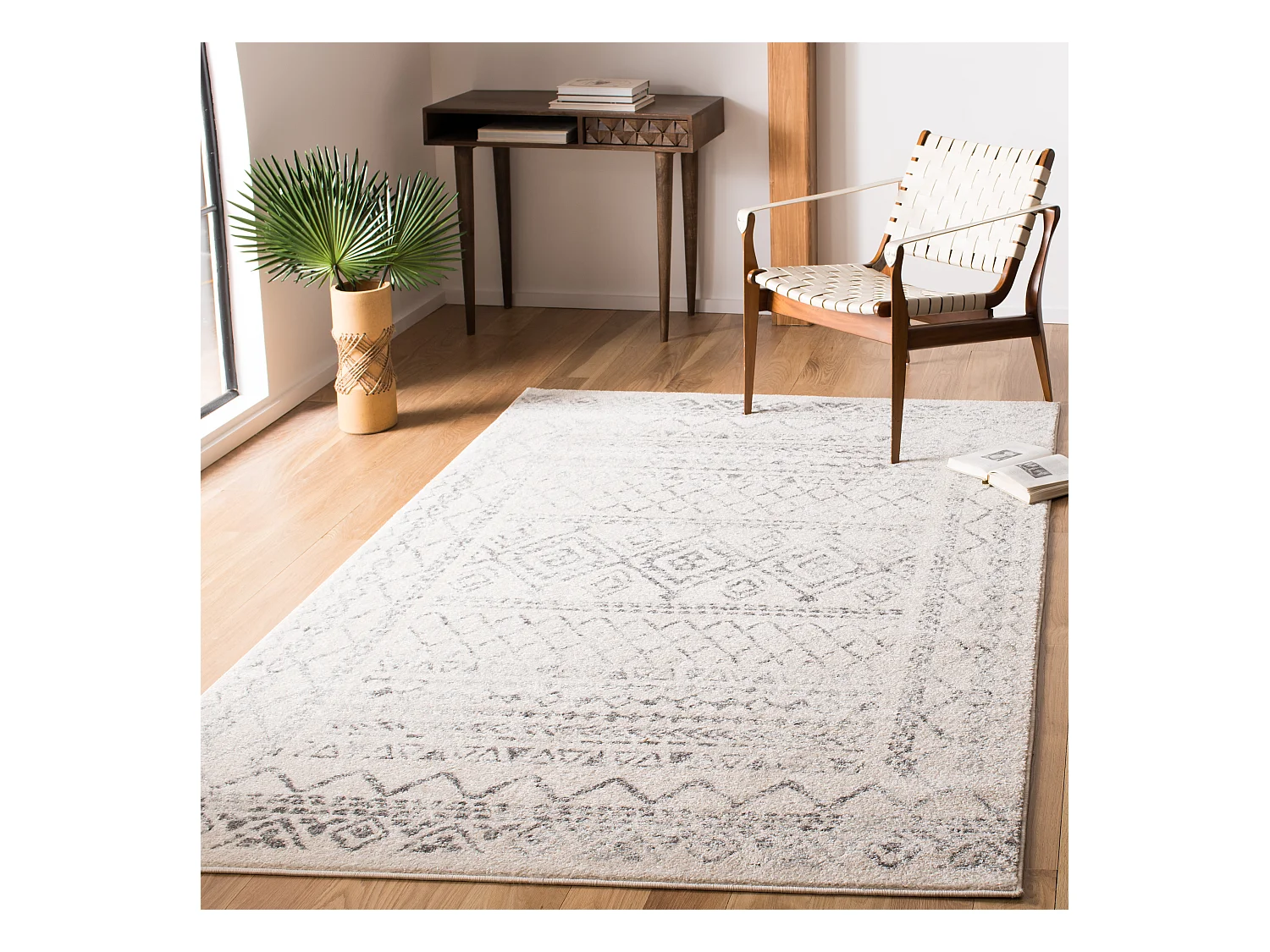 Tapis Neutre/Gris 122 X 183 cm - Jennifer