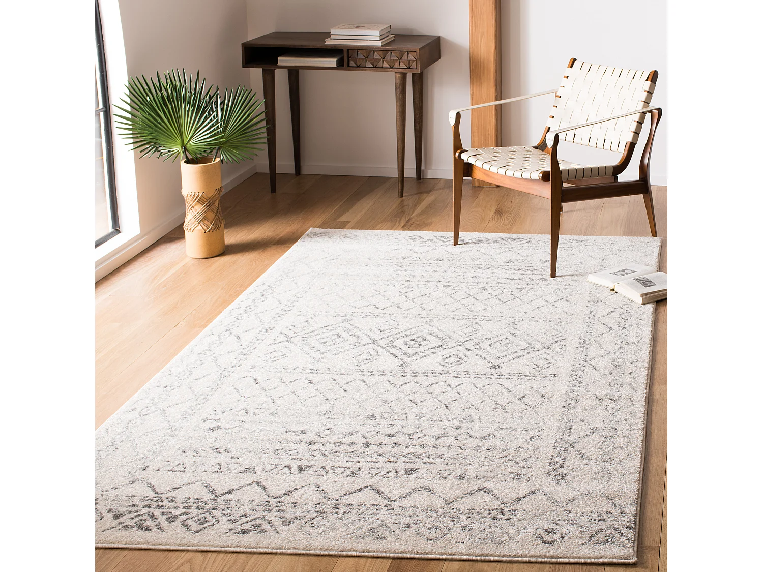 Tapis Neutre/Gris 122 X 183 cm - Jennifer