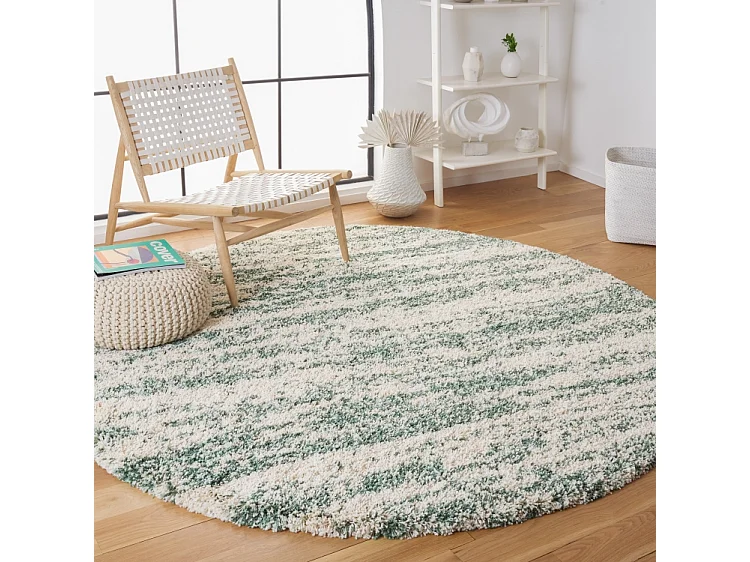 Tapis Ivoire/Vert 213 X 213 cm - Vida