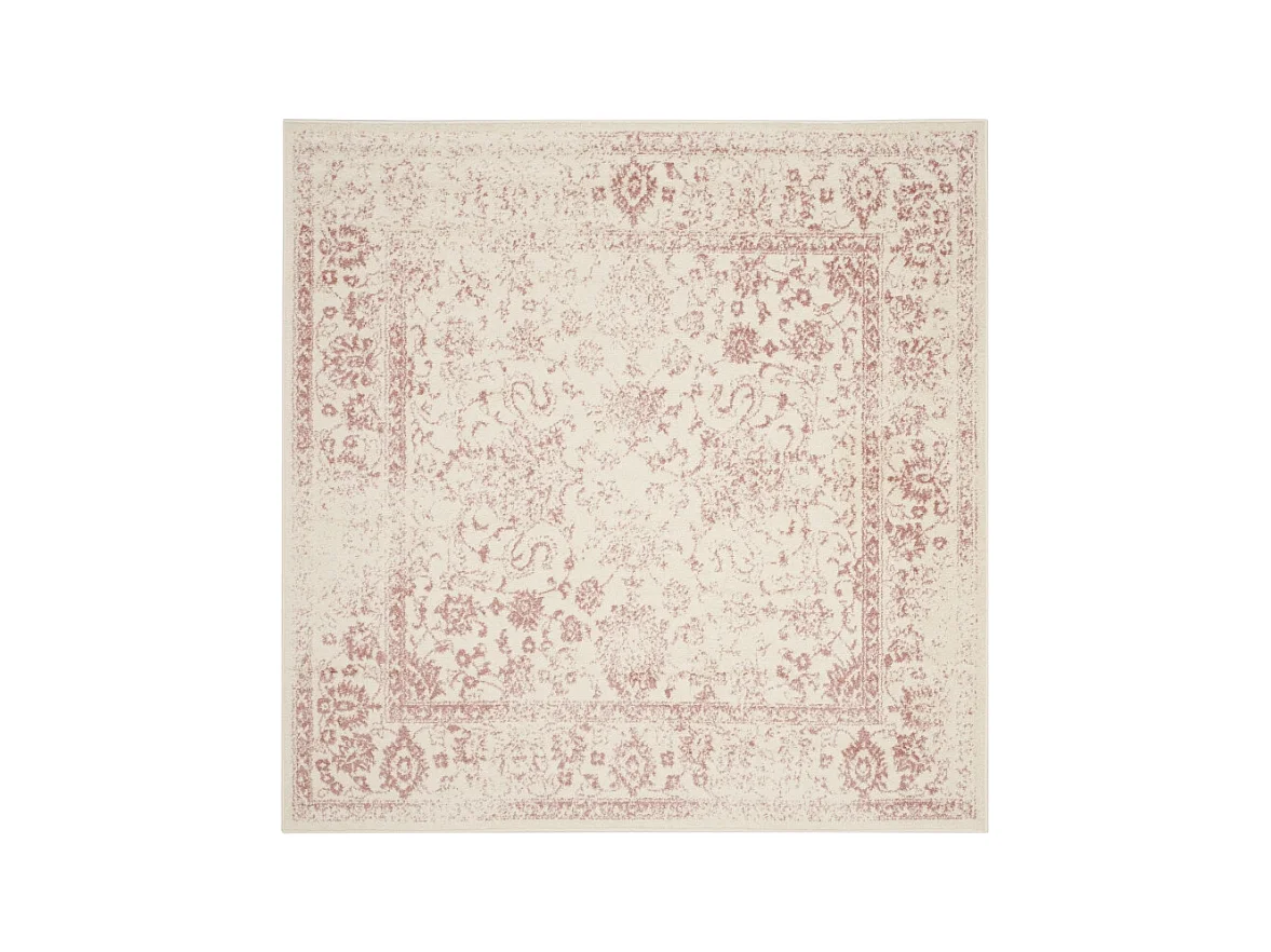 Tapis Neutre/Rose 235 x 235 cm - Lucinda