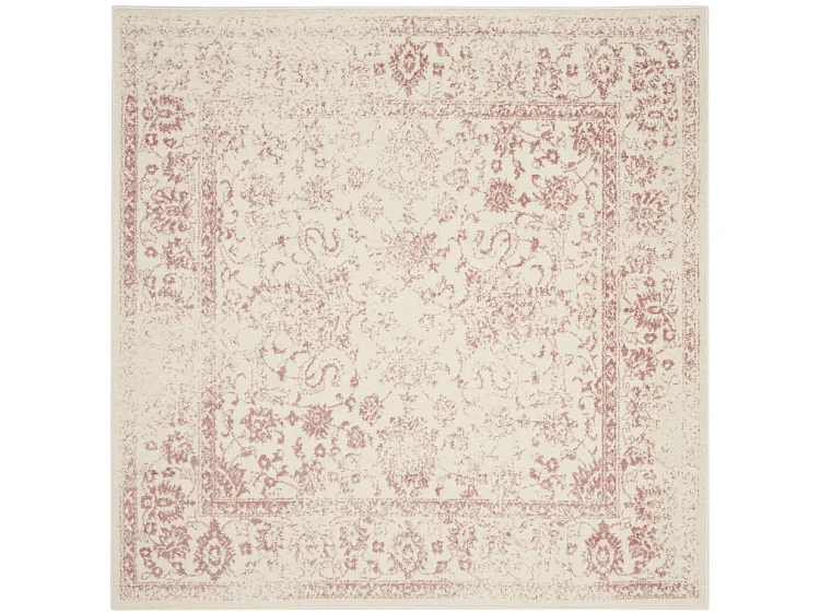 Tapis Neutre/Rose 235 x 235 cm - Lucinda