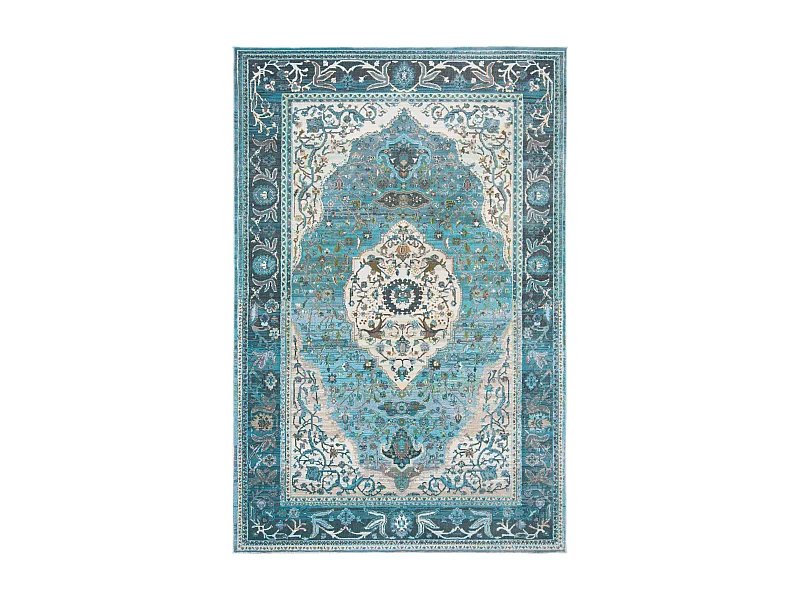 Tapis Bleu/Neutre 122 X 183 cm - Amora