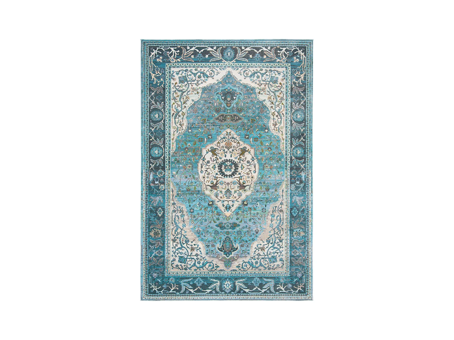 Tapis Bleu/Neutre 122 X 183 cm - Amora