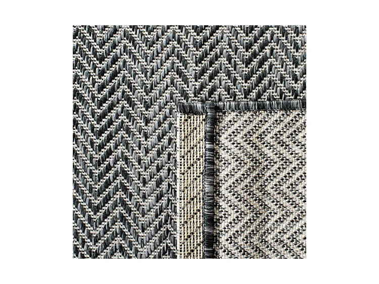 Tapis Noir/Beige 79 X 152 cm - Serenna