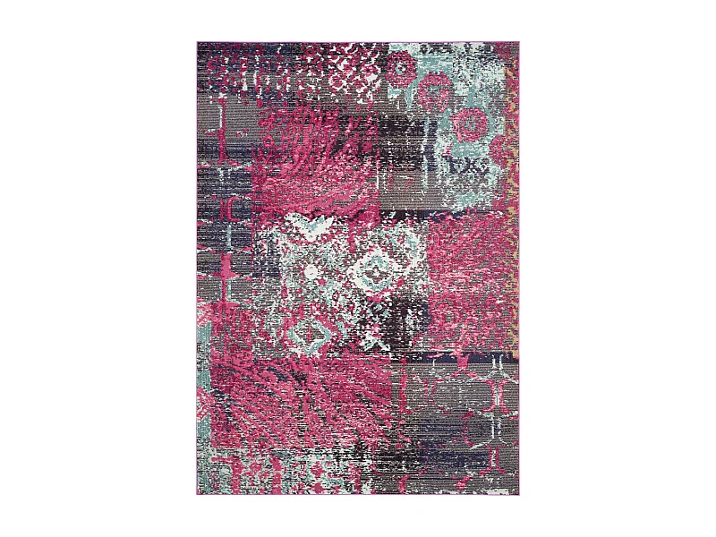 Tapis Rose/Multicolore 201 X 279 cm - Aziel