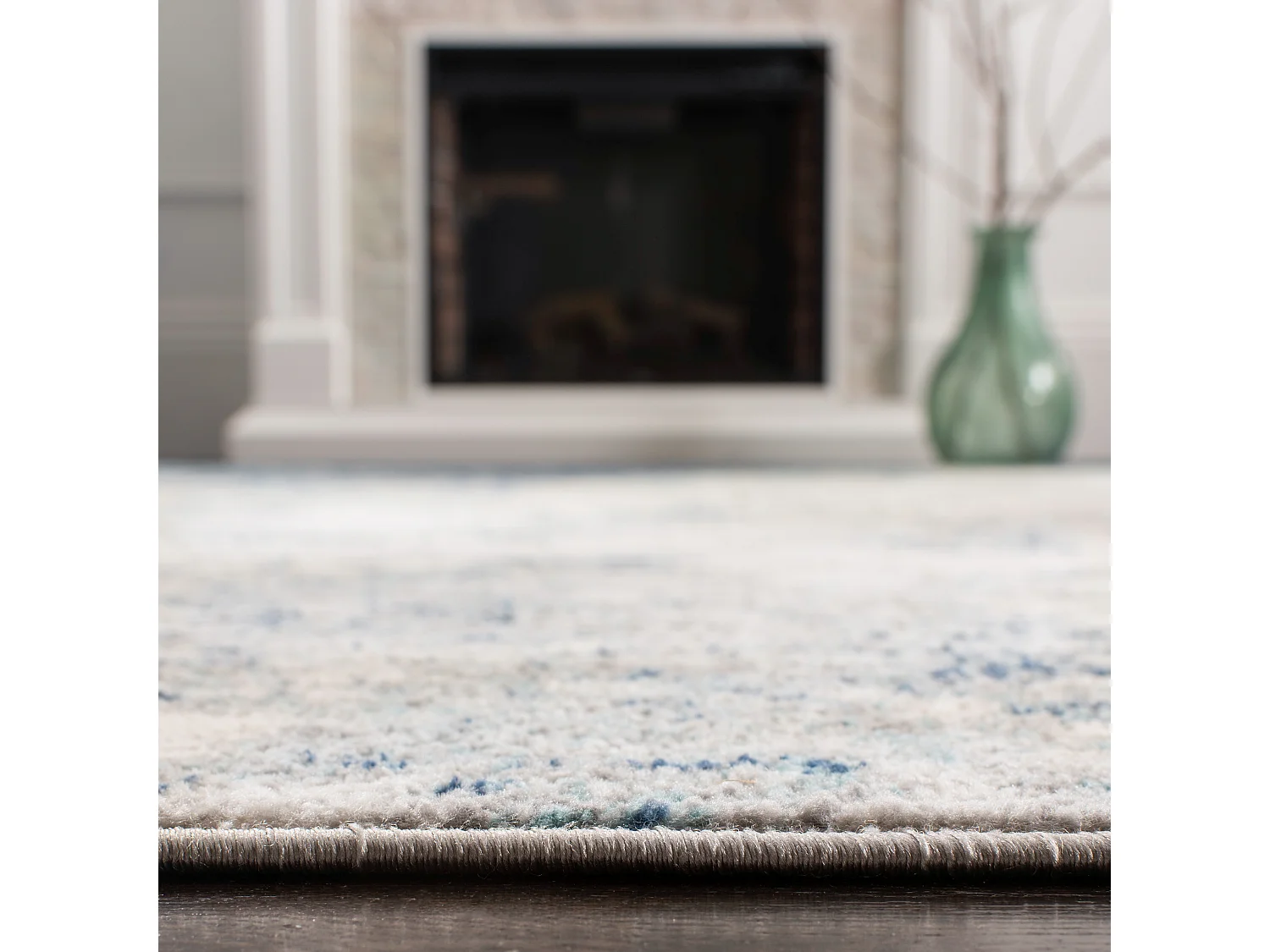 Tapis Gris/Bleu 122 X 183 cm - Isabella