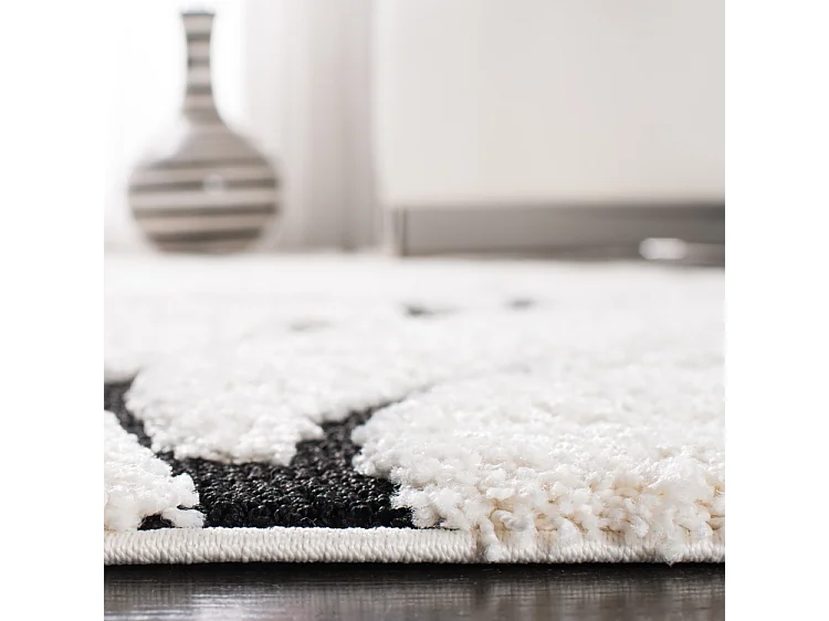 Tapis Neutre/Noir 183 X 274 cm - Rosalind