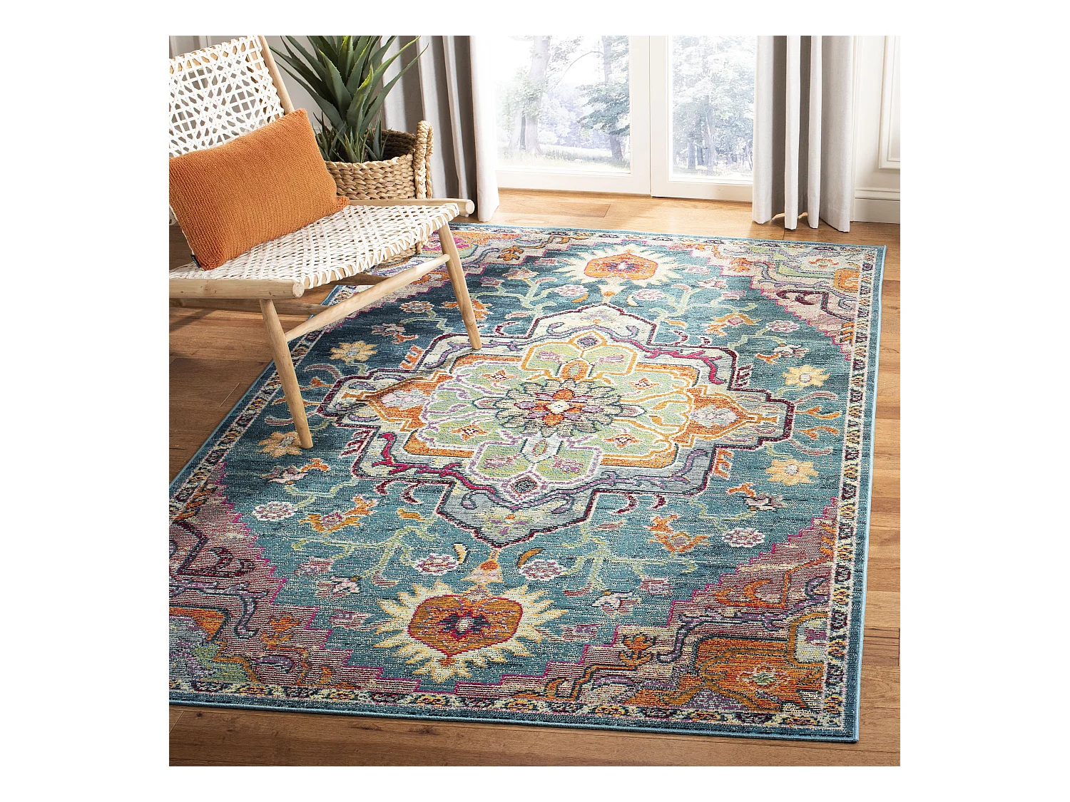 Tapis Bleu/Rose 152 X 244 cm - Desi