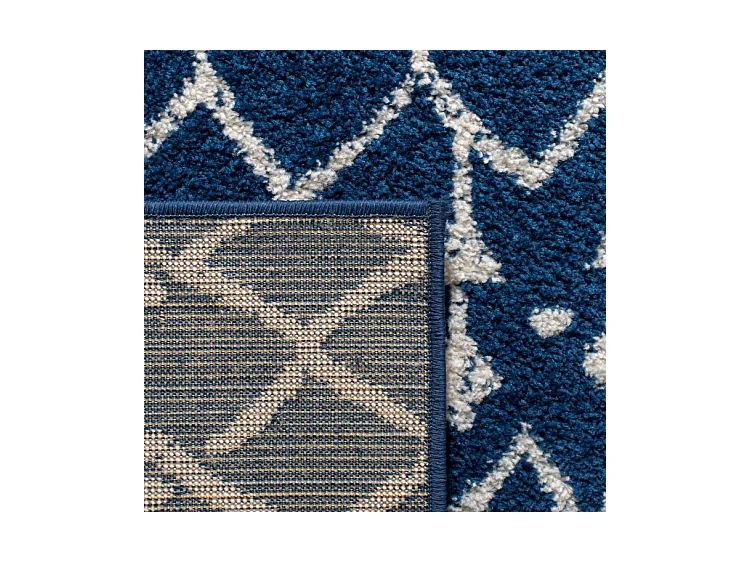 Tapis Bleu Marine/Neutre 91 X 152 cm - Cecilia